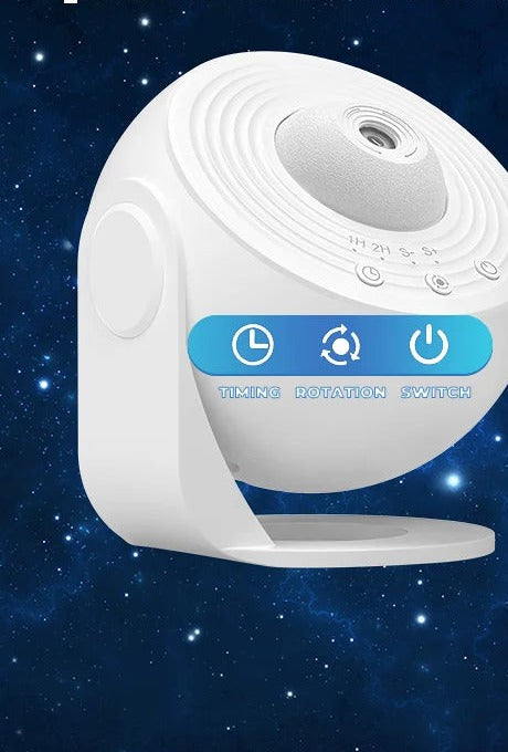 Planetarieprojektor i vitt