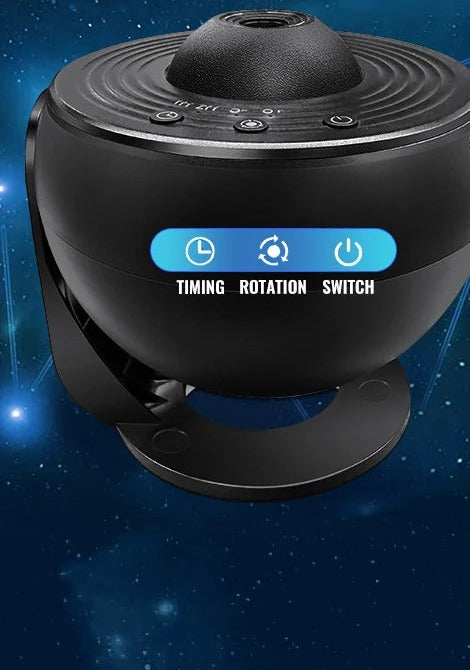 Planetarieprojektor i svart